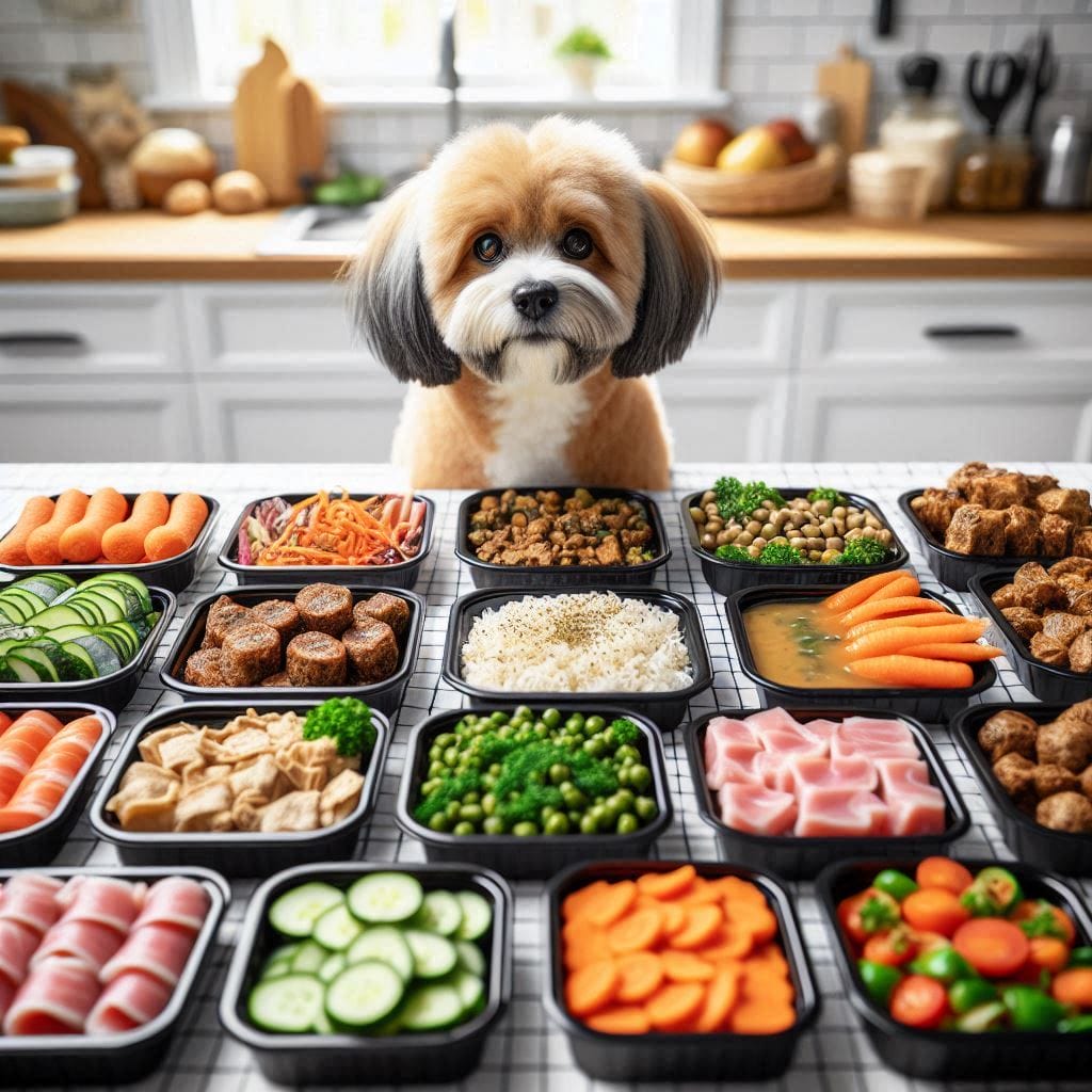 smaller dog meals prepared and adjust the feeding schedule