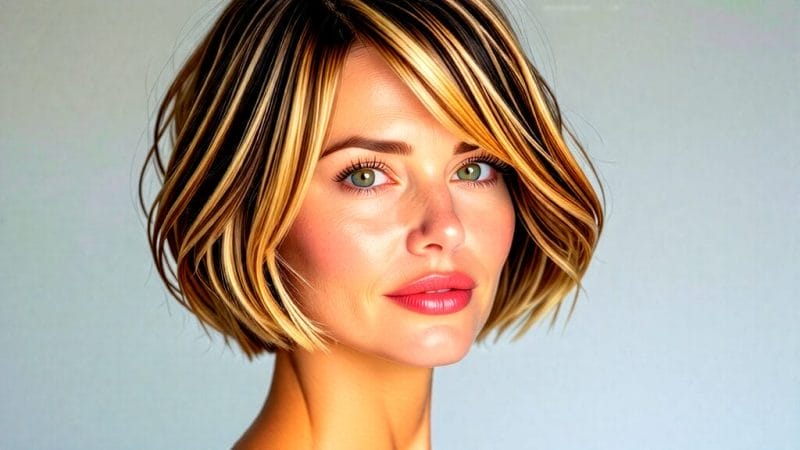 Chic Blonde Bob for a Classic Look