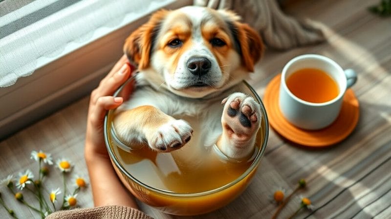 How Chamomile Tea Soothes Paw Irritation