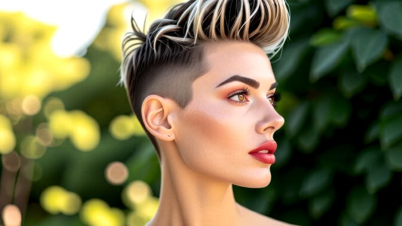 The Bold Statement of a Fauxhawk Pixie